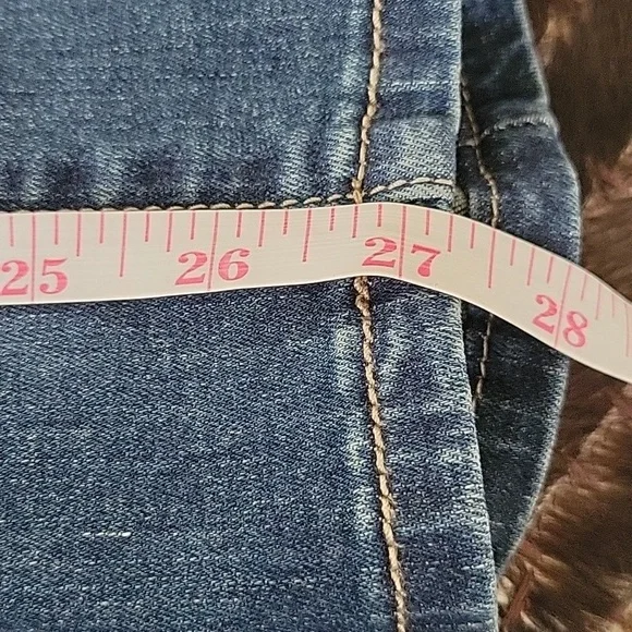 Seven7 Embellished/Distressed Denim Jeans, 5 Pocket, Skinny Ankle Size 8 - Picture 12 of 13